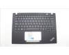 Lenovo 5M11L93062 C-Cover with keyboard, Spanish, Black, Backlight, WWAN, UK