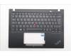 Lenovo 5M11N89418 C-Cover with keyboard, French, Black, Backlight, US