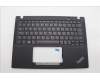 Lenovo 5M11N89453 C-Cover with keyboard, Norwegian, Black, Backlight, UK