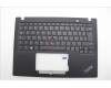 Lenovo 5M11N89530 C-Cover with keyboard, French, Black, Backlight, WWAN, US
