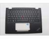 Lenovo 5M11N89875 C-Cover with keyboard, Hebrew, Black, Backlight, US