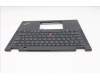 Lenovo 5M11N93172 C-Cover with keyboard, German, Black, Backlight, WWAN, UK