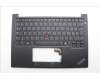 Lenovo 5M11N93258 C-Cover with keyboard, Belgian, Black, UK