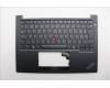 Lenovo 5M11N93306 C-Cover with keyboard, Czech Slovakian, Black, UK