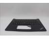 Lenovo 5M11N94207 C-Cover with keyboard, Portuguese, Black, Backlight, UK