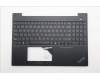 Lenovo 5M11N96525 C-Cover with keyboard, Arabic, Black, US