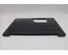 Lenovo 5M11N96529 C-Cover with keyboard, Belgian, Black, UK