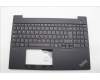 Lenovo 5M11N96535 C-Cover with keyboard, Spanish, Black, UK