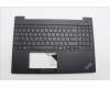 Lenovo 5M11N96543 C-Cover with keyboard, Greek, Black, US