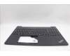 Lenovo 5M11N96547 C-Cover with keyboard, Hungarian, Black, UK