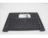 Lenovo 5M11N99502 C-Cover with keyboard, Spanish, Black, Backlight, UK