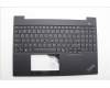 Lenovo 5M11N99804 C-Cover with keyboard, US English Euro, Black, US
