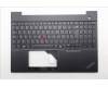 Lenovo 5M11N99848 C-Cover with keyboard, Belgian, Black, Backlight, UK