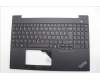 Lenovo 5M11N99849 C-Cover with keyboard, Belgian, Black, Backlight, UK
