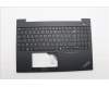 Lenovo 5M11N99857 C-Cover with keyboard, French, Black, Backlight, US