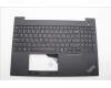 Lenovo 5M11N99864 C-Cover with keyboard, Greek, Black, Backlight, US