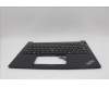 Lenovo 5M11P32311 C-Cover with keyboard, Arabic, Black, Backlight, US