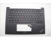Lenovo 5M11P32363 C-Cover with keyboard, Greek, Black, Backlight, US