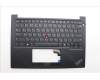 Lenovo 5M11P32412 C-Cover with keyboard, Russian, Black, Backlight, US