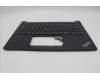 Lenovo 5M11P32428 C-Cover with keyboard, Slovenian, Black, Backlight, UK