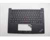 Lenovo 5M11P32460 C-Cover with keyboard, Turkish, Black, Backlight, UK