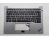 Lenovo 5M11P32617 C-Cover with keyboard, French, Arctic Grey, Backlight, US