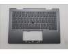 Lenovo 5M11P34968 C-Cover with keyboard, US English Euro, Luna Grey, Fingerprint, WLAN, US