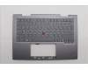 Lenovo 5M11P34973 C-Cover with keyboard, Hebrew, Luna Grey, Fingerprint, WLAN, US