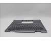 Lenovo 5M11P34983 C-Cover with keyboard, Portuguese, Luna Grey, Fingerprint, WLAN, UK