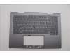Lenovo 5M11P34997 C-Cover with keyboard, Belgian, Luna Grey, Fingerprint, WLAN, UK