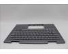 Lenovo 5M11P35001 C-Cover with keyboard, Czech Slovakian, Luna Grey, Fingerprint, WLAN, UK
