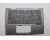 Lenovo 5M11P35019 C-Cover with keyboard, Nordic, Luna Grey, Fingerprint, WLAN, UK
