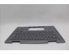 Lenovo 5M11P35041 C-Cover with keyboard, Estonian, Luna Grey, Fingerprint, WWAN, UK