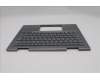 Lenovo 5M11P35060 C-Cover with keyboard, Spanish, Luna Grey, Fingerprint, WWAN, UK