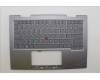 Lenovo 5M11P35077 C-Cover with keyboard,USA English,Luna Grey,Fingerprint,WWAN