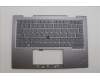 Lenovo 5M11P35089 C-Cover with keyboard, Korean, Luna Grey, Fingerprint, WWAN, US