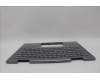 Lenovo 5M11P35089 C-Cover with keyboard, Korean, Luna Grey, Fingerprint, WWAN, US