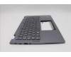 Lenovo 5M11P68938 C-Cover with keyboard, German, Grey, Backlight, UK