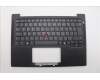 Lenovo 5M11Q25700 C-Cover with keyboard, Icelandic, Black, WWAN, UK