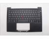 Lenovo 5M11Q25766 C-Cover with keyboard, German, Black, WWAN, UK
