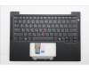 Lenovo 5M11Q53799 C-Cover with keyboard, Greek, Black, Backlight, US