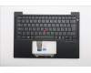Lenovo 5M11Q53816 C-Cover with keyboard, Hungarian, Black, Backlight, UK