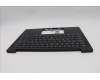Lenovo 5M11Q53907 C-Cover with keyboard, Spanish, Black, Backlight, UK