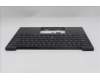 Lenovo 5M11Q54576 C-Cover with keyboard, German, Black, Backlight, UK