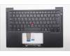 Lenovo 5M11Q55018 C-Cover with keyboard, Switzerland, Black, Backlight, UK