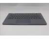 Lenovo 5M11Q55278 C-Cover with keyboard, US English Euro, Luna Grey, Non-Backlight, World Face Camera, US