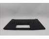 Lenovo 5M11Q60617 C-Cover with keyboard, German, Black, Backlight, UK