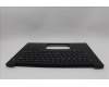 Lenovo 5M11Q60779 C-Cover with keyboard, US English Euro, Black, Backlight, US