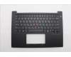Lenovo 5M11Q60807 C-Cover with keyboard, Greek, Black, Backlight, Smart Card Reader, US