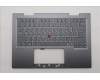 Lenovo 5M11R38869 C-Cover with keyboard, Greek, Luna Grey, FingerPrint Reader, WLAN, US